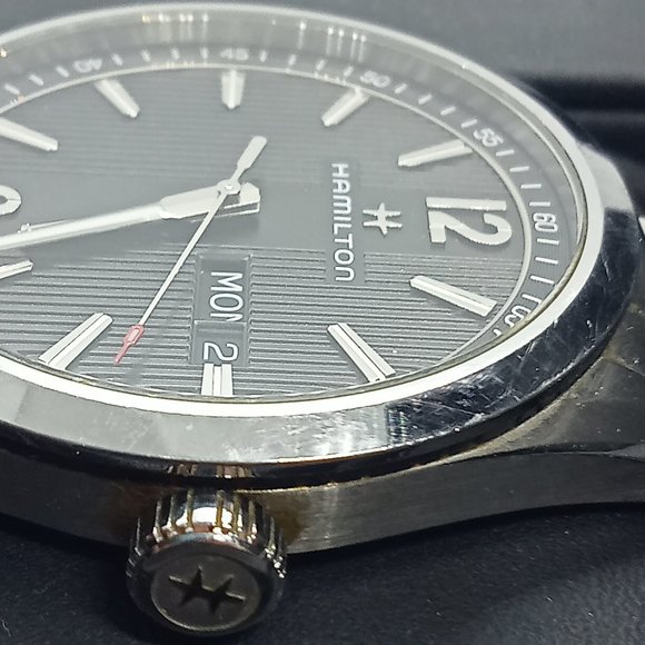 HAMILTON Broadway H433110 Day Date Black Dial Quartz Men's Watch - Picture 6 of 12